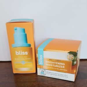 Bliss Brighten & Glow Duo: Vitamin C + Tri-Peptide Brightening Serum & Vitamin C
